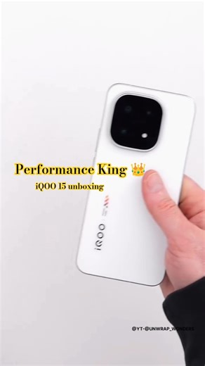 iQOO 15 Unboxing 🔥 | First Look & In-Hand Design | #techshorts @Unwrap_wonders