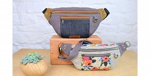 Hipster Pouch sewing pattern (2 sizes with video) - Sew Modern Bags