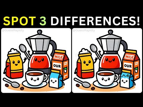 ⏳Find 3 Hidden Differences, Challenge Your Observation Skills! ✨【#402 Brain Game Challenge】