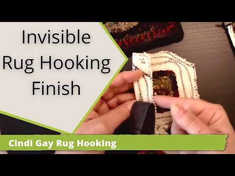 Invisible Rug Hooking Finish that I use for Stair Risers
