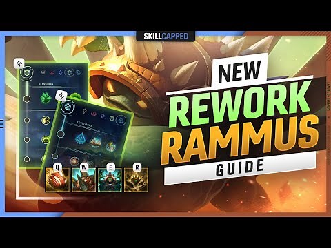 The Complete REWORK RAMMUS Guide - Jungle Clear, Build, & Combos ! - League of Legends Season 11
