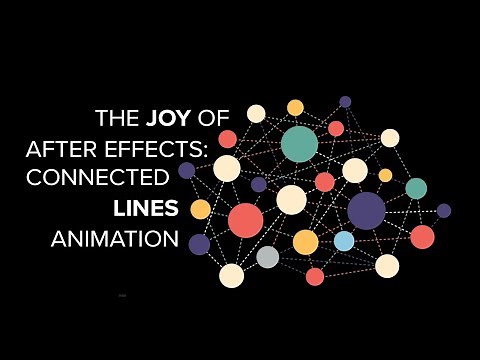 After Effects 2021 Connected Dots Network Node Animations with Interconnected Lines