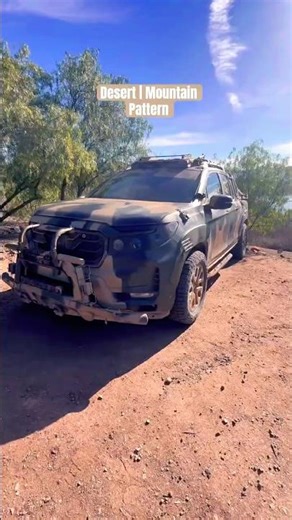 The best camo pattern? #tacticalridge #shorts #camo #paintjob #hondaridgeline #camouflage