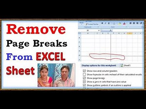 Remove Page Breaks From EXCEL Sheet, page breaks after print preview, how to remove page breaks,
