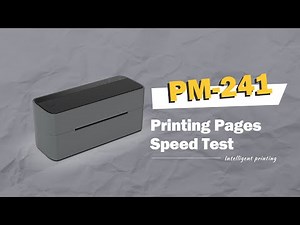 Phomemo PM-241 Tutorial: How to Setup and Adjust Printing Speed for Label Printer PM241?