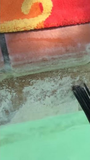 How to clean calcium from swimming pool tile