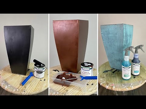 Metal Coating Tutorial: Blue Green Patina Over Copper B Metal Coating