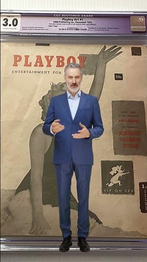 December, 1953, 1st Issue of Playboy Magazine CGC 3 0 Restored for Sale