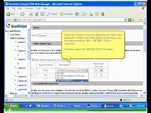 GeoVision - IP Device Configuration for Mobile Phone Connection