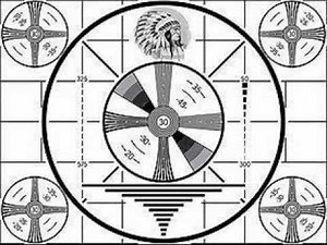 Audio TV test pattern from the fifties