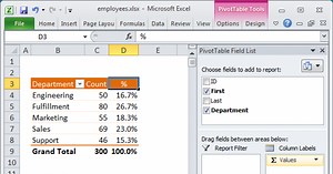 Pivot Table Tips