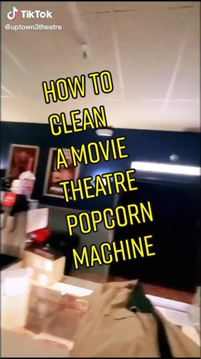 How to clean commercial movie theater popcorn machine.