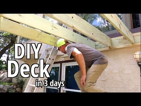 How to Build a deck- DIY Style -in 3 days Step by step Beginners guide