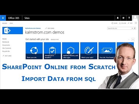 Import data from SQL to SharePoint Online