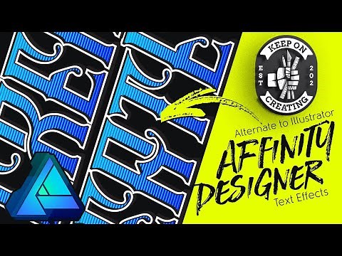 Affinity Designer Tutorial - Basic Text Effects