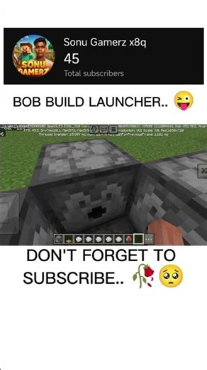 Minecraft EXPERT Bob Builds AMAZING Launcher! #shorts #minecraft