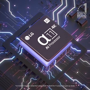 The new LG α11 AI Processor uses AI to create dynamic tones, enhance image clarity, and produce stunning, vibrant colours. It makes voices clearer, and audio immersive with AI. | LG Global