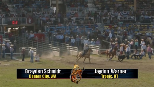 66K views · 913 reactions | Pendleton Round-Up team roping champs, Brayden Schmidt & Jaydon Warner! #WeArePRORODEO | PRCA ProRodeo | Facebook