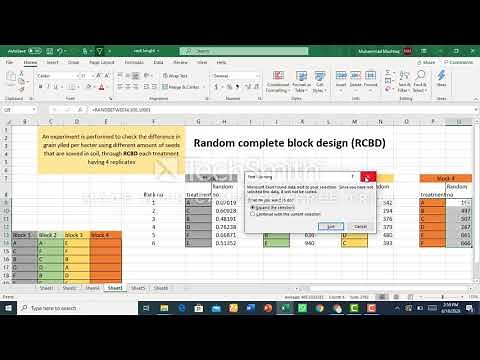 Random complete block design (RCBD) # Layout, blocking, randomization and ANOVA.