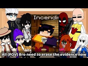 {NEW} Fandoms react To INCENDIUS | Anime Characters React To INCENDIUS + HamoodeG & AJ + SCARY MOBS