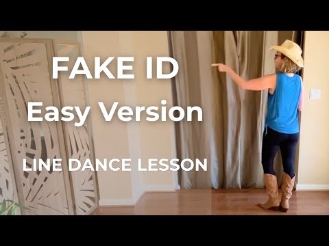 FAKE ID Line Dance Tutorial | EASY Version (AKA Hey Mister Line Dance) #linedance