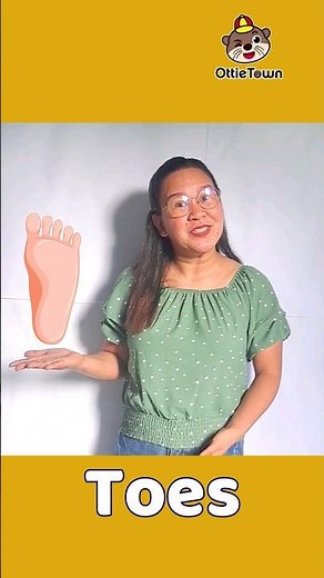 Learn The 5 Toes Names of Foot For Kids | Parts of the Foot | Short Video | @OttieTown.official