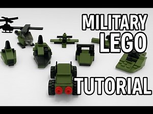 Military LEGO Tutorial | How to Build Mini Army Vehicles (Easy Step-by-Step)