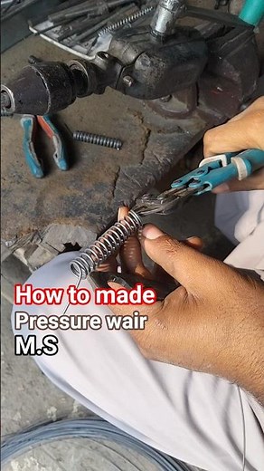 Making a Compression Spring on Drill Machine | Pressure Spring Making Tutorial Iron Craft expert...