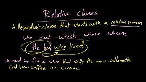 Relative clauses