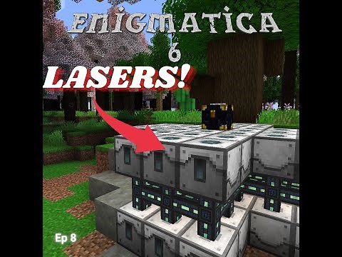 Epic Laser Drill Setup Enigmatica 6 ep 8. Industrial Foregoing for ores and Mobs