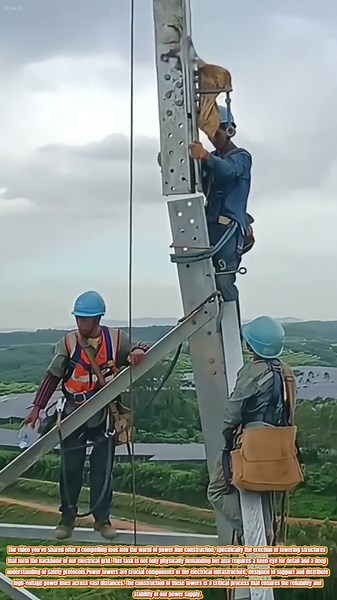The Art of Power Line Construction: Erecting Tower Structures