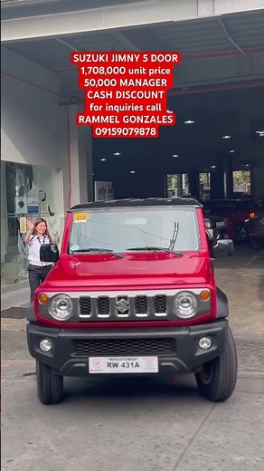 SUZUKI JIMNY 5 DOOR GLX 4x4, 4x2 best for off-road driving. #rammelgonzales