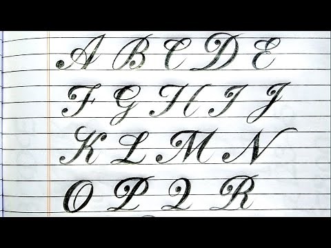 Fancy Cursive Letters AtoZ for Beginners | fancy handwriting a to z