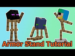 ARMOR STAND BOOK TUTORIAL - Beginners guide - Minecraft 1.15