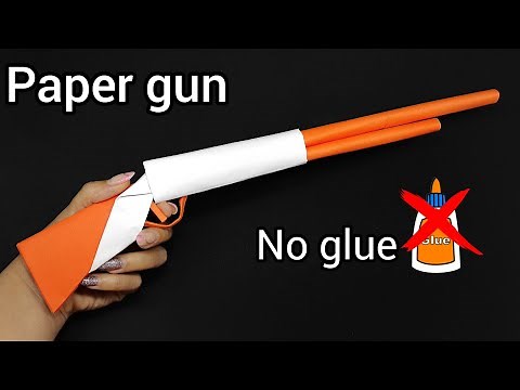Origami gun | How to make a paper gun without glue | Paper gun