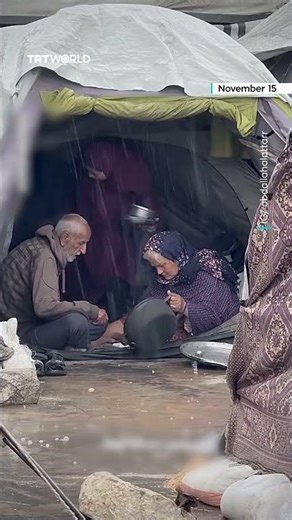 Displaced Palestinians face worsening winter conditions in Gaza