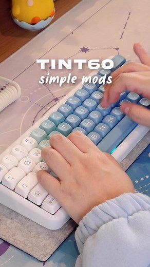 Easy Keyboard Mods anyone can do | TINT60 Featuring Simple Tape Mod and Foam in Space Bar