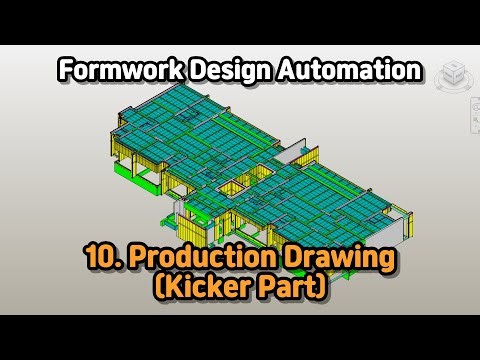 10. Production Drawing (Kicker Part) | Formwork | BIM | Revit