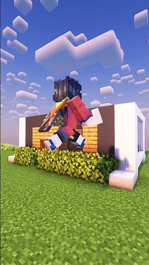 Minecraft Easy Modern House🏠 #shorts