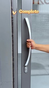 Curved handle for sliding doors #inke #hardware #windowsanddoors #slidingdoor #handle #install | Inke