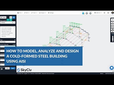 How to Model, Analyze and Design a Cold-formed Steel Building Using AISI