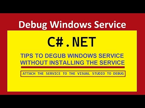 How to Debug Windows Service with and without installing Service, Debugging Tips C#.NET AppliedK