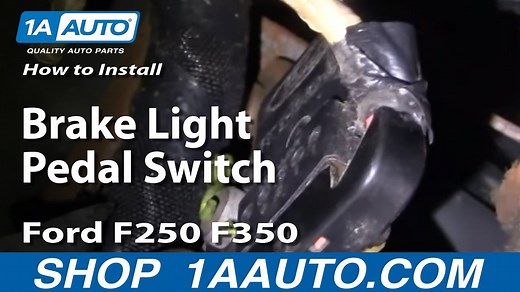 How to Replace Brake Light Switch 1999-2006 Ford F250 Super Duty Truck