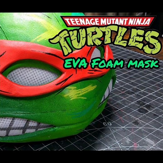 DIY Teenage Mutant Ninja Turtle mask from EVA foam