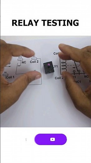 Test a Relay using a Multimeter | 5 pin relay connection | 8 pin relay #youtubeshort #short