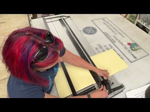 How to use the mat cutter