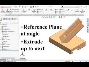 Solidworks practice exercise | Making reference plane at angle
