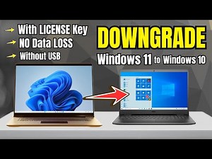 How to DOWNGRADE Windows 11 to Windows 10 without losing LICENSE and DATA - No USB