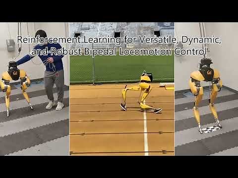 Reinforcement Learning for Versatile, Dynamic, and Robust Bipedal Locomotion Control