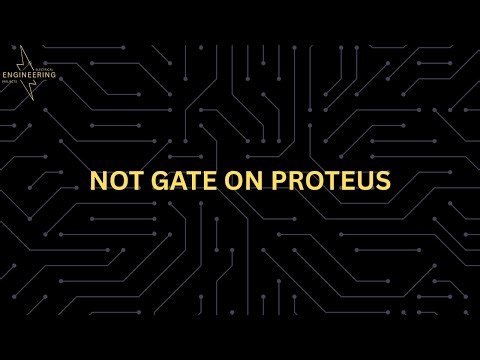 NOT GATE ON PROTEUS
